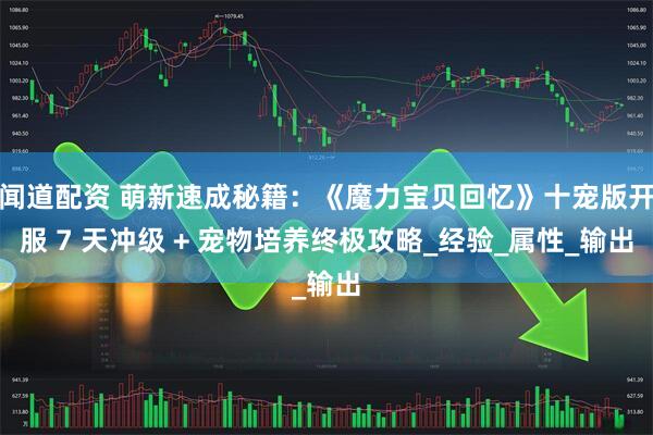 闻道配资 萌新速成秘籍：《魔力宝贝回忆》十宠版开服 7 天冲级 + 宠物培养终极攻略_经验_属性_输出