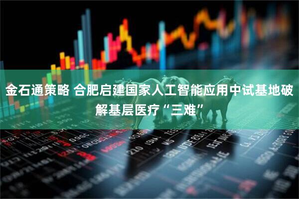 金石通策略 合肥启建国家人工智能应用中试基地破解基层医疗“三难”