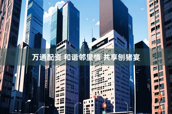 万通配资 和谐邻里情 共享刨猪宴